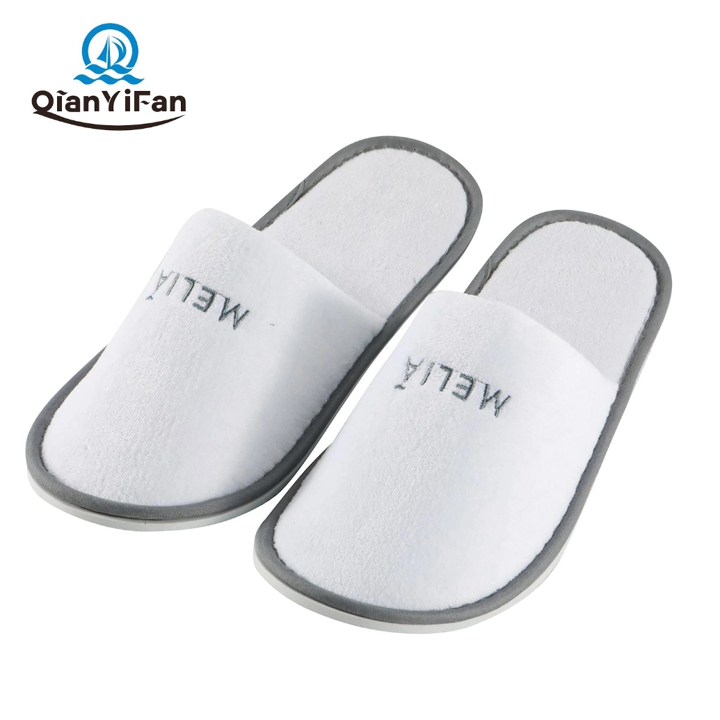 Personalized Eco Biodegradable Towel Terry Custom 5 Star Hotel Slippers