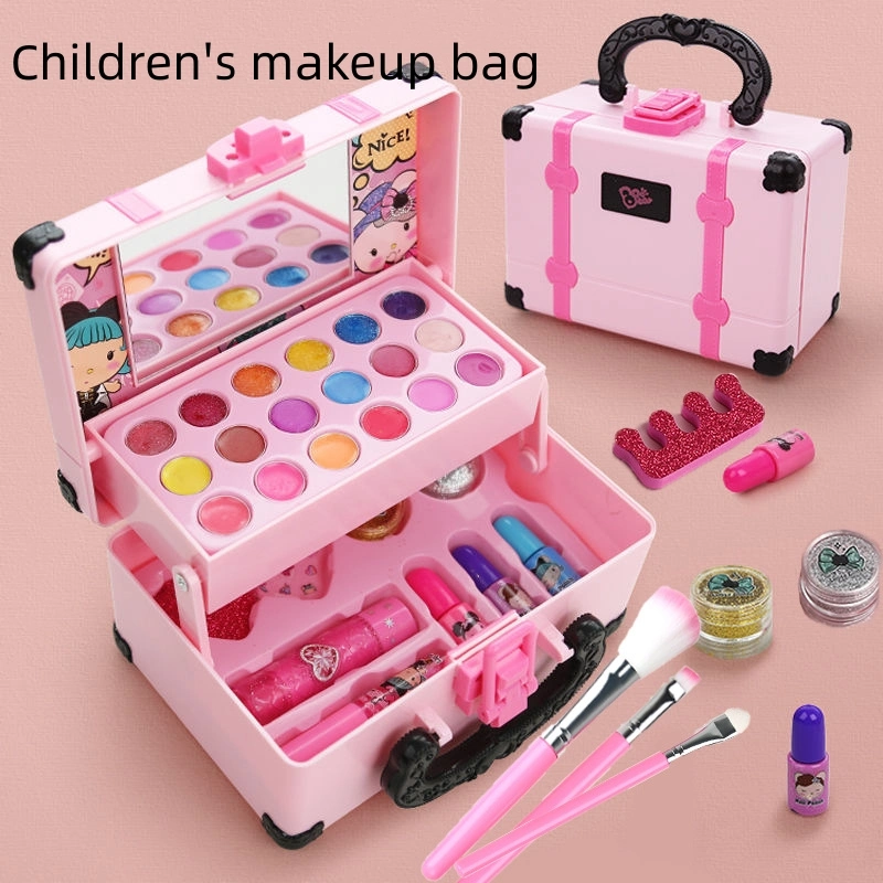 Wholesale Emulational Cosmetic Set Makeup Toy Girls Play House Pretend Play Toys Emulational Make up Set Kids Toy for Girls Kids Make up Set