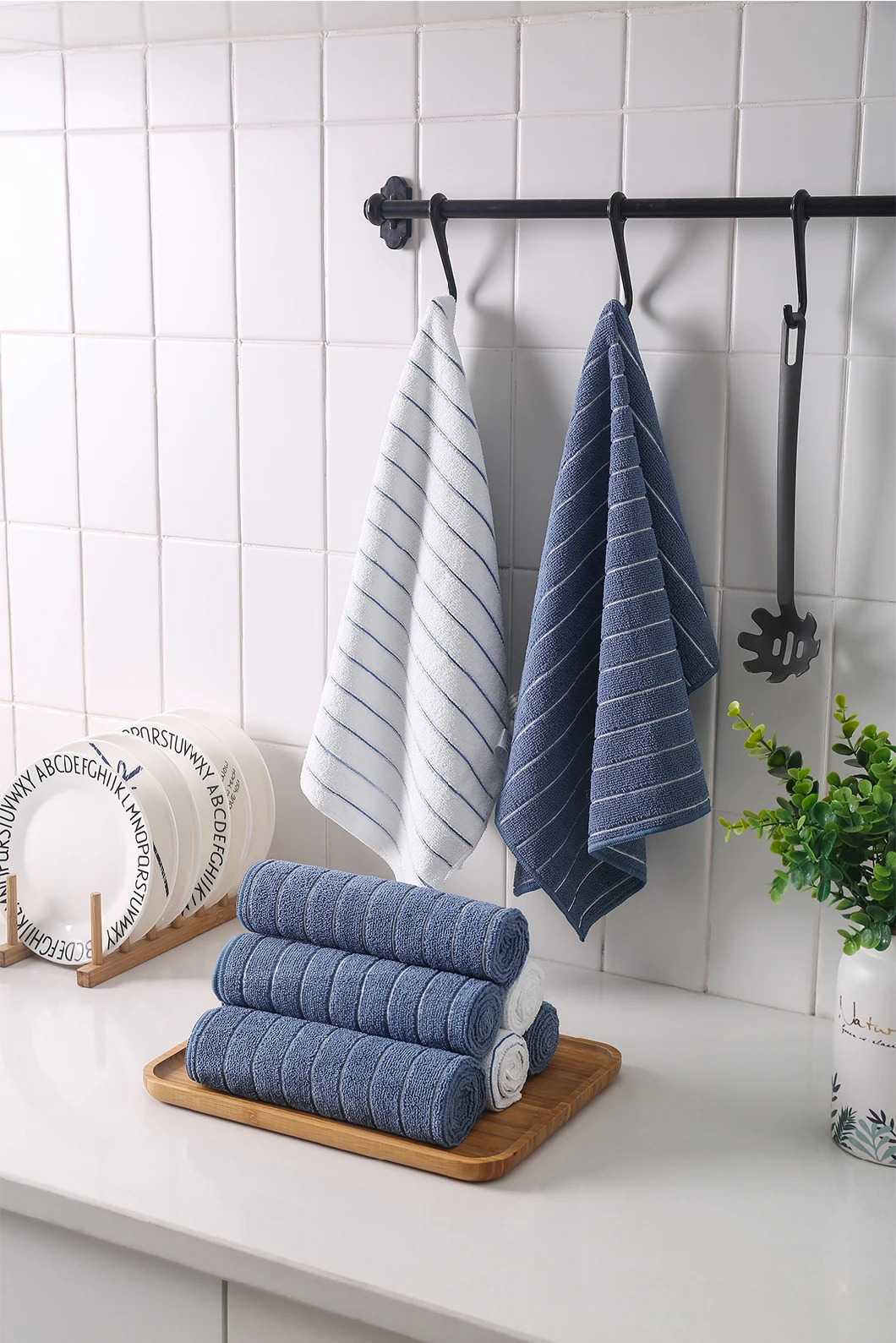 330GSM 45*65cm Microfiber Home Cleaning Cloth Kitchen Clean Towel