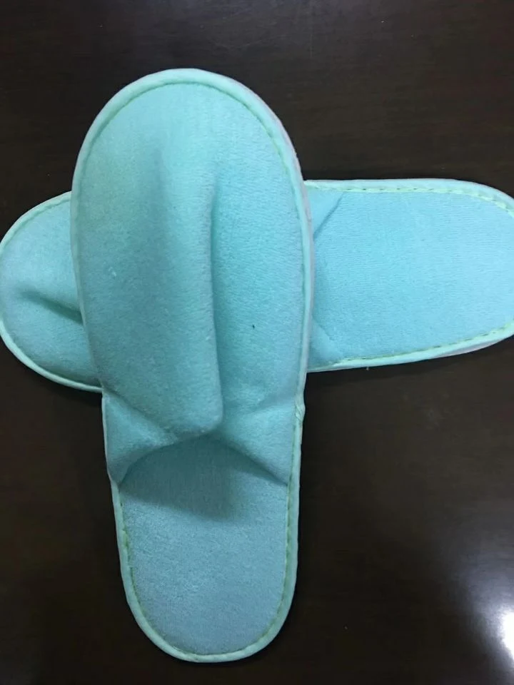 Wholesale Disposable Hotel SPA Slippers Guest Unisex Custom Logo Coral Fleece Slippers Luxury Open or Close Toe Colorful Hotel Slipper at OEM Design