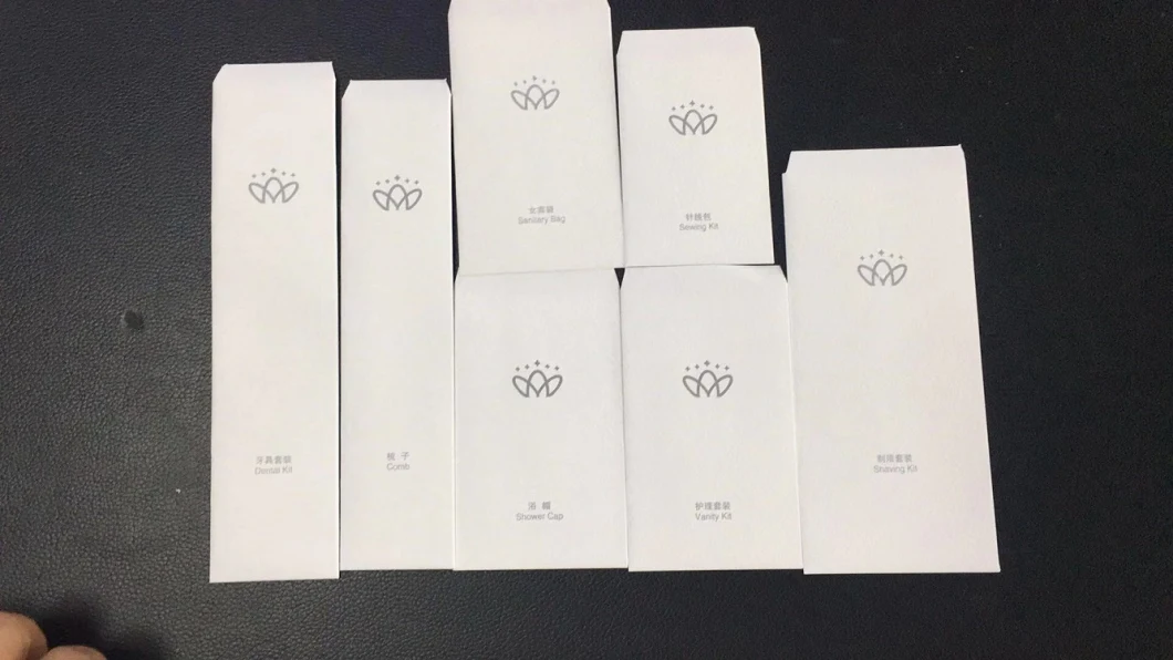 Luxury Kraft Paper Packaged Cosmetic Sets Hotel Bathroom Amenities Set
