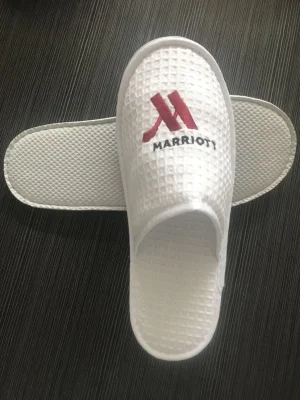 Personalized Marriot Hotel Bathroom Open Toe Flip Flop Disposable Slipper