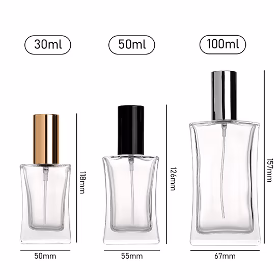 50ml High Clear Perfume Spray Bottle Cosmetic Package