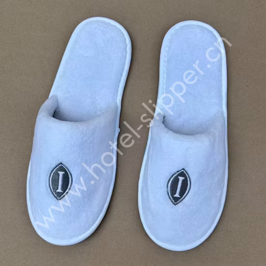Personalized Indoor Home White Disposable Hotel High Quality Hotel/SPA Slippers