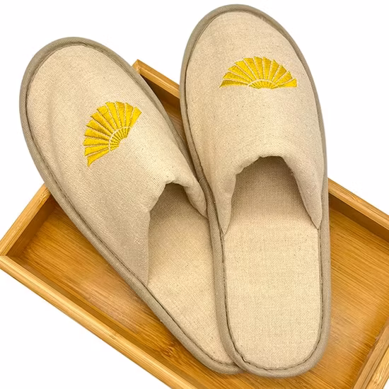 Personalized Eco Biodegradable Towel Terry Custom 5 Star Hotel Slippers
